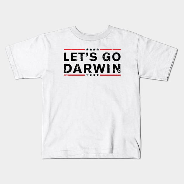 Let's Go Darwin Kids T-Shirt by stuffbyjlim